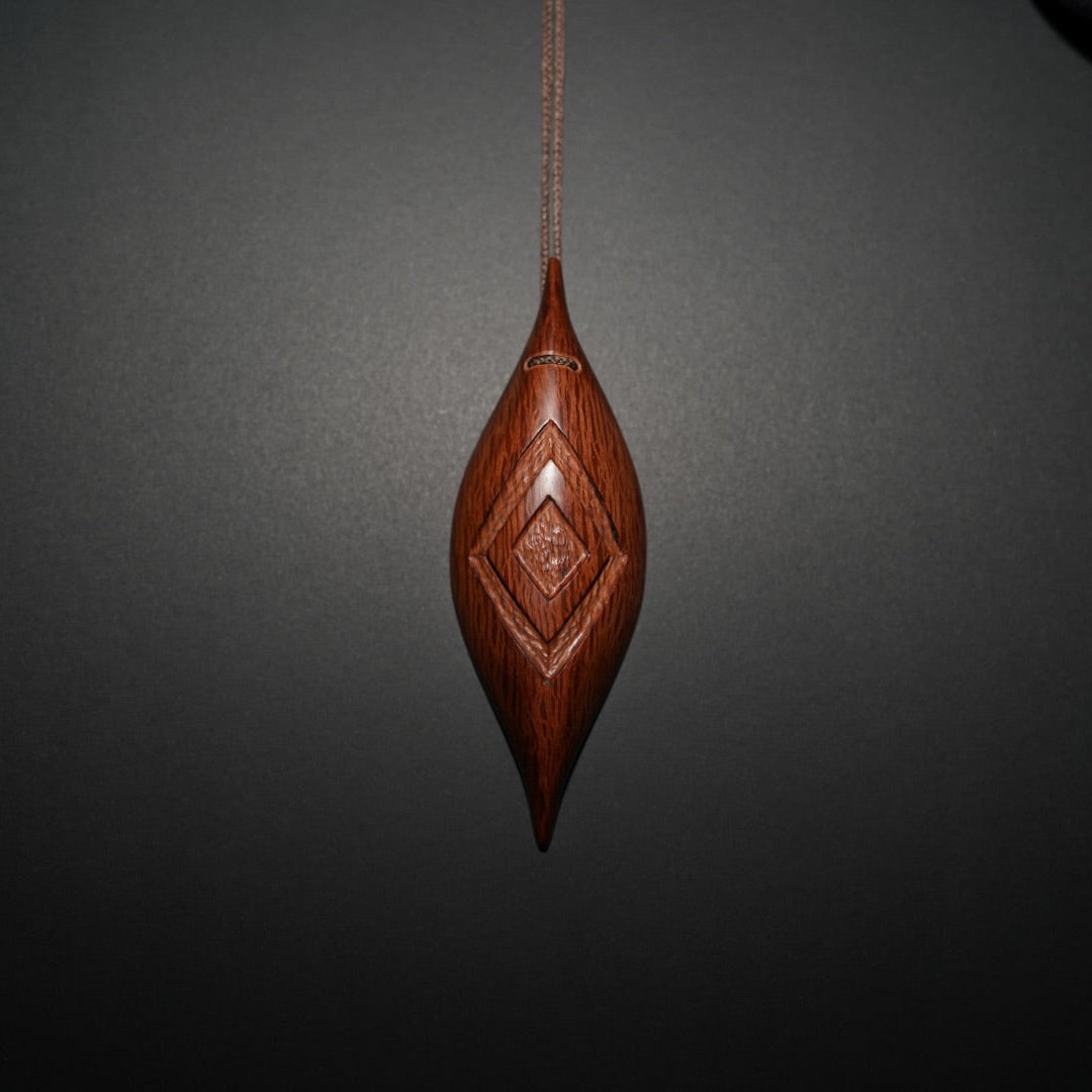 Broad Shield Carved Diamond