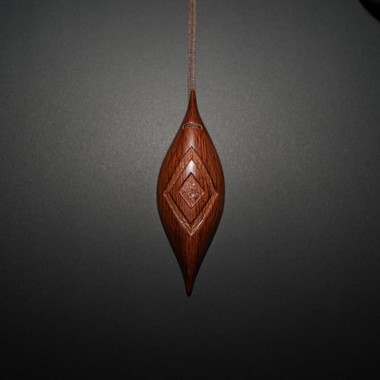 Broad Shield Carved Diamond