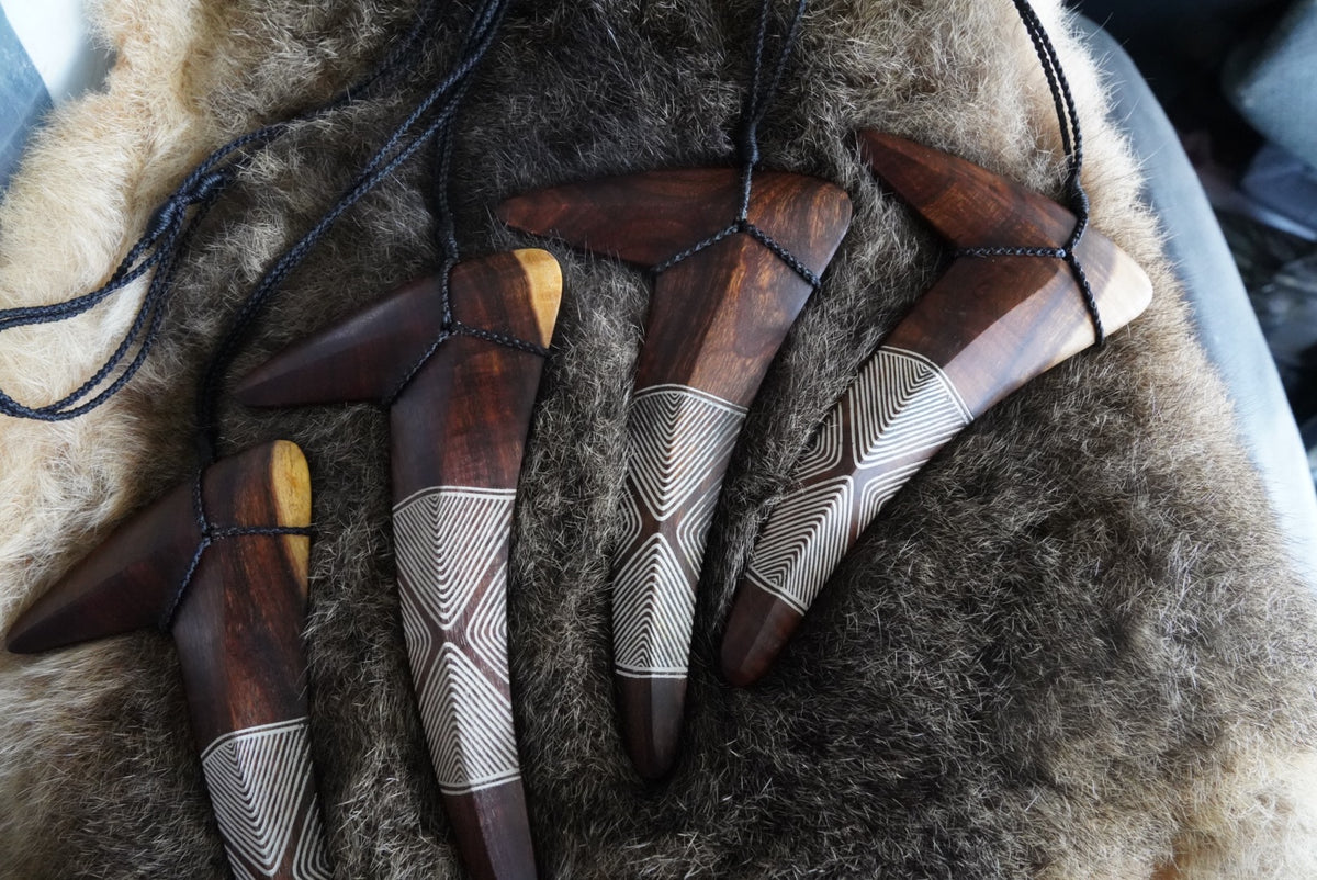 TrellMit Limited Addition Ochre Inlay Hunting Boomerang