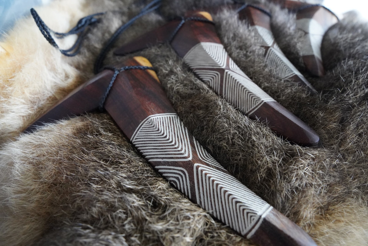 TrellMit Limited Addition Ochre Inlay Hunting Boomerang