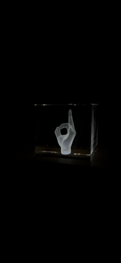 Engraved K9 Crystal