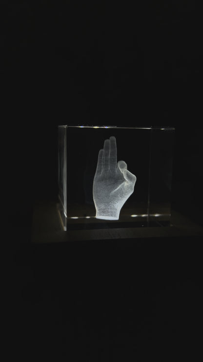 Engraved K9 Crystal